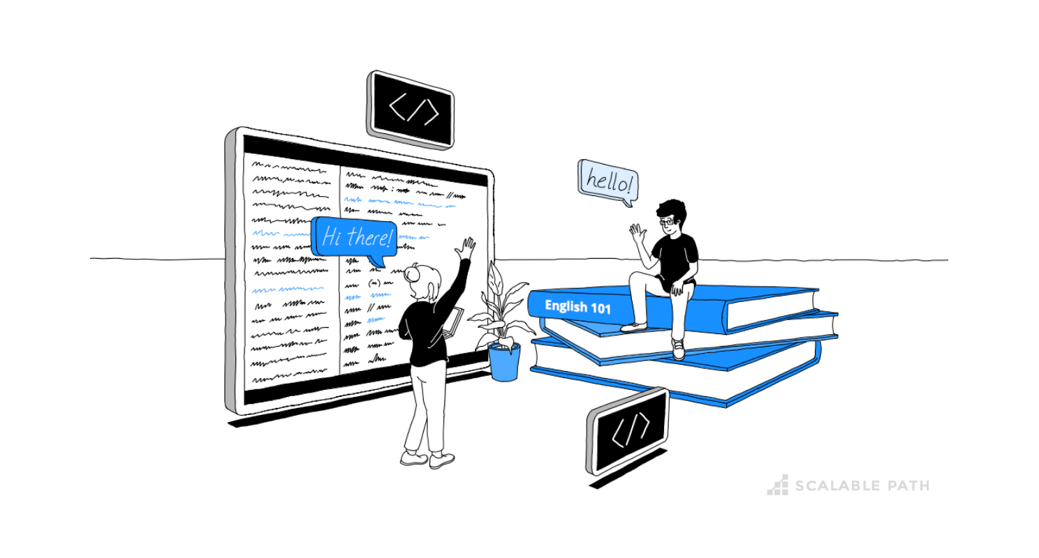 Developers studying English to improve communication skills